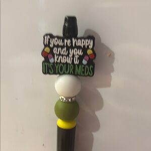 Fun Novelty Pen with Beads